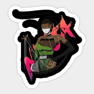 AULT DESIGN - Ninja Series 01 Female Graphic Tees|Beta|Unisex Sticker